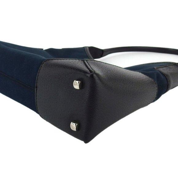 Authentic Salvatore Ferragamo shoulder bag canvas leather - Picture 2 of 8